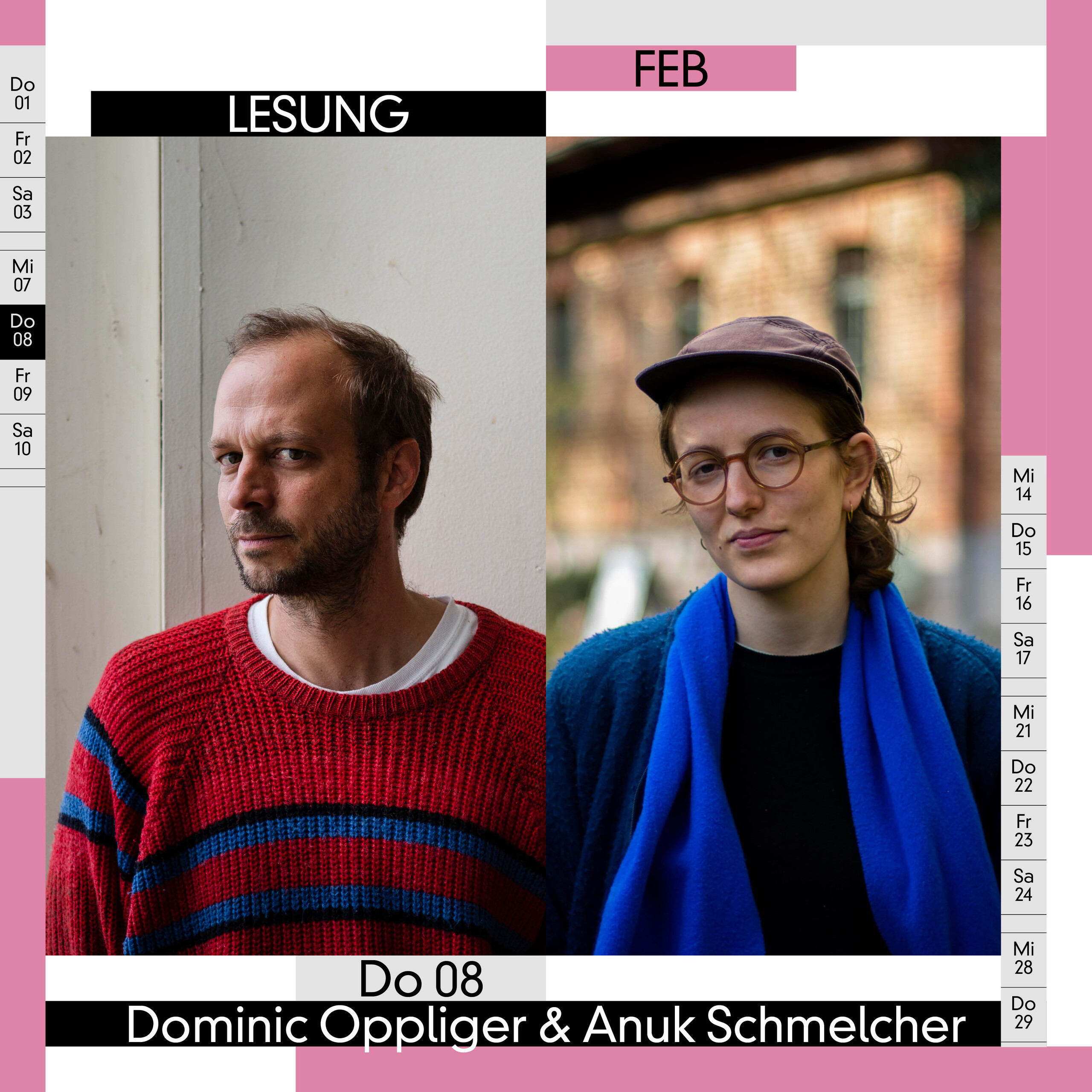 Lesung Dominic Oppliger & Anuk Schmelcher