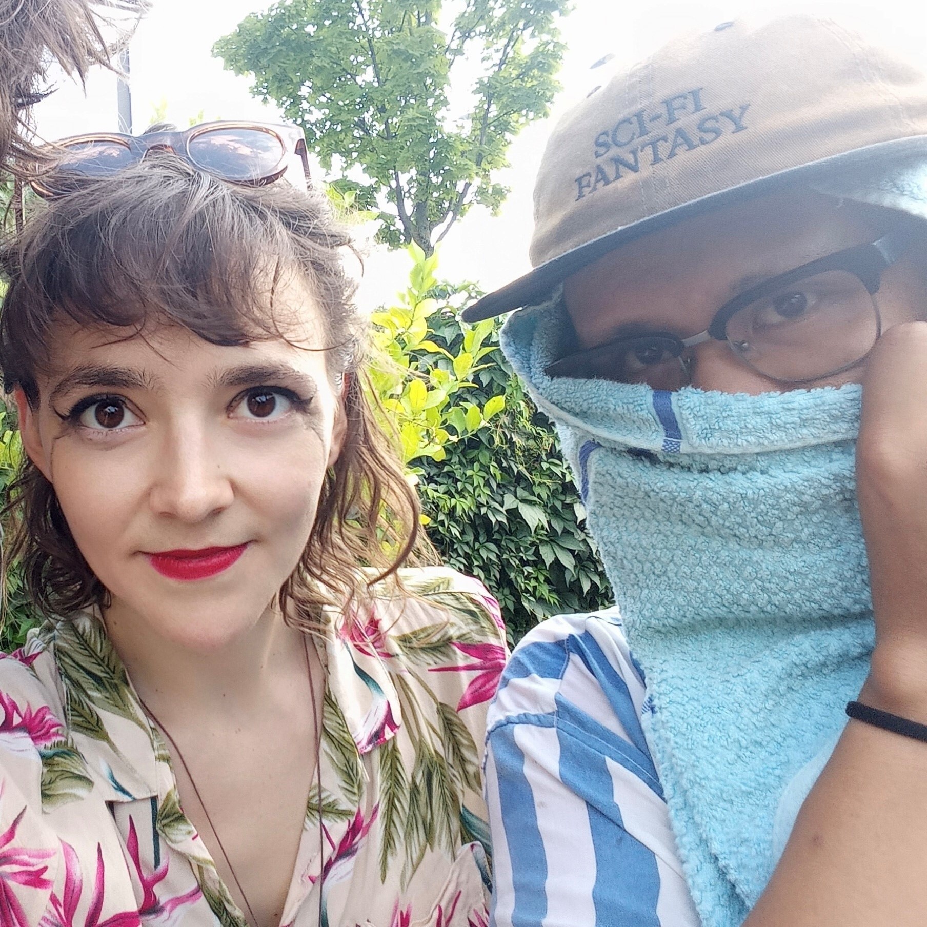 2 djs dressed up