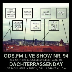 Live-Shows, Dachterrassenday, Abdel Hady, Manuelle Musik, Rina Lou, Herr Mehr, Franz & Alban, Georg Stuby, Lorenz Kaiser, Nemoy, Dust Surfers